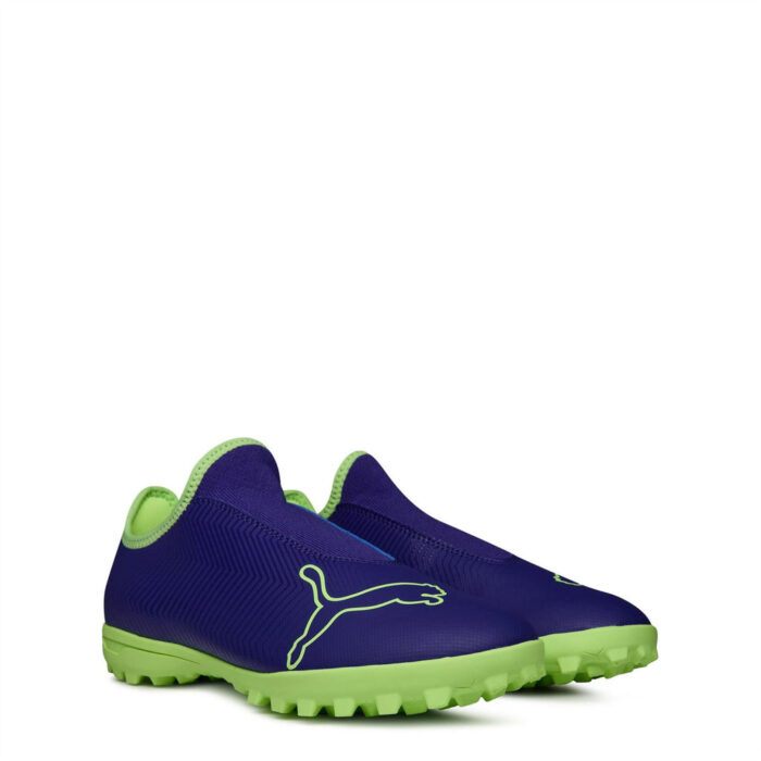 Puma Finesse Junior Turf Football Boots – Purple/Green – view 4