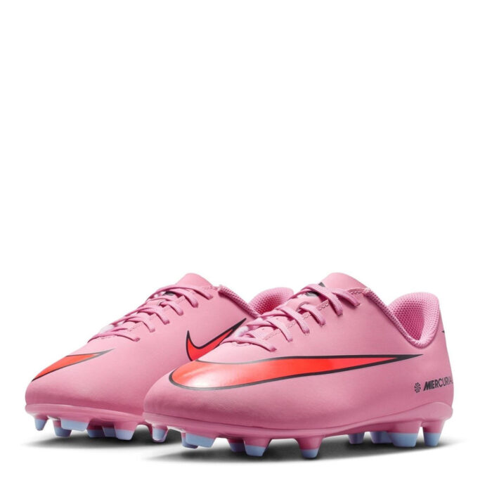 Nike Mercurial Vapor 16 Junior Firm Ground Football Boots – Pink-Black – view 3