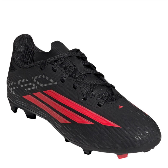 adidas F50 Junior Firm Ground Football Boots – Black/Red – view 3