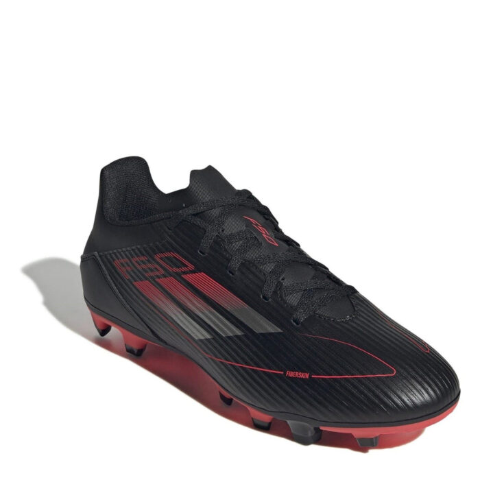 adidas F50 Firm Ground Football Boots – Core Black/Iron – view 3