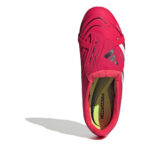 adidas Predator Junior Firm Ground Football Boots – Red/White - Image 5