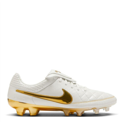 Nike Tiempo Legend 10 Firm Ground Football Boots – White/Gold