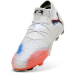 Puma Future 8 Firm Ground Football Boots – White/Black/Red – view 6