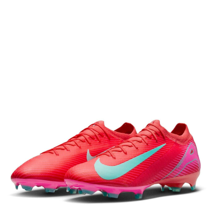 Nike Zoom Mercurial Vapor 16 Firm Ground Football Boots – Red/Green – view 4
