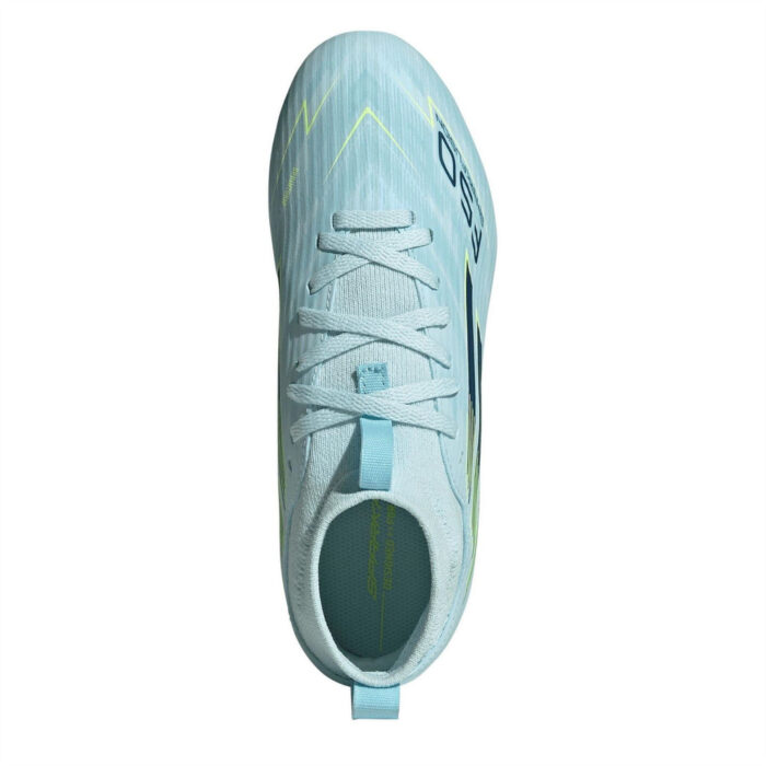 adidas F50 Junior Firm Ground Football Boots – Blue-Yellow - Image 5