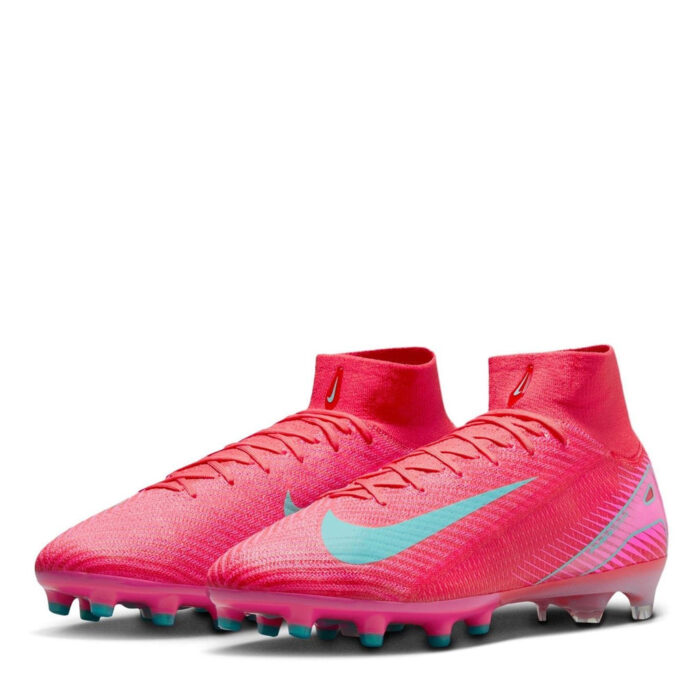 Nike Mercurial Superfly 10 Artificial Ground Football Boots – Red/Green – view 4
