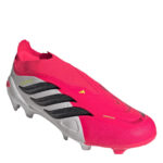 adidas Predator Firm Ground Football Boots – Pink/Blk/White – view 3