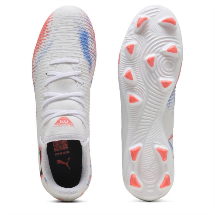 Puma 8 Firm Ground Football Boots – Puma White - Image 3