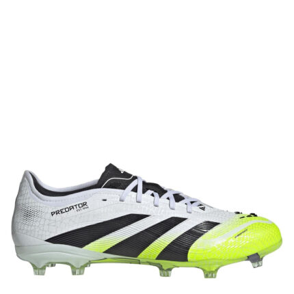 adidas Predator Firm Ground Football Boots – White/Blk/Lemon
