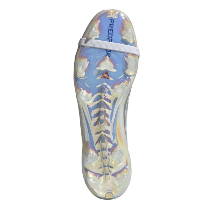adidas Predator Firm Ground Football Boots – Grey/Red – view 7