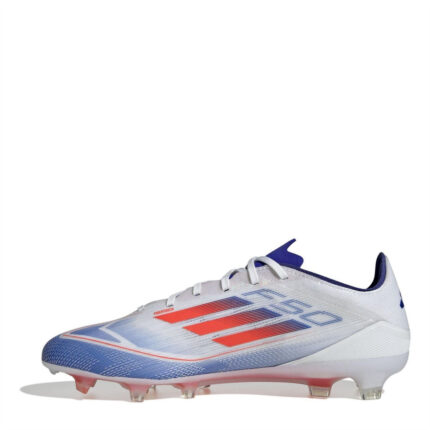 adidas F50 Firm Ground Football Boots – White/Red/Blue – view 2