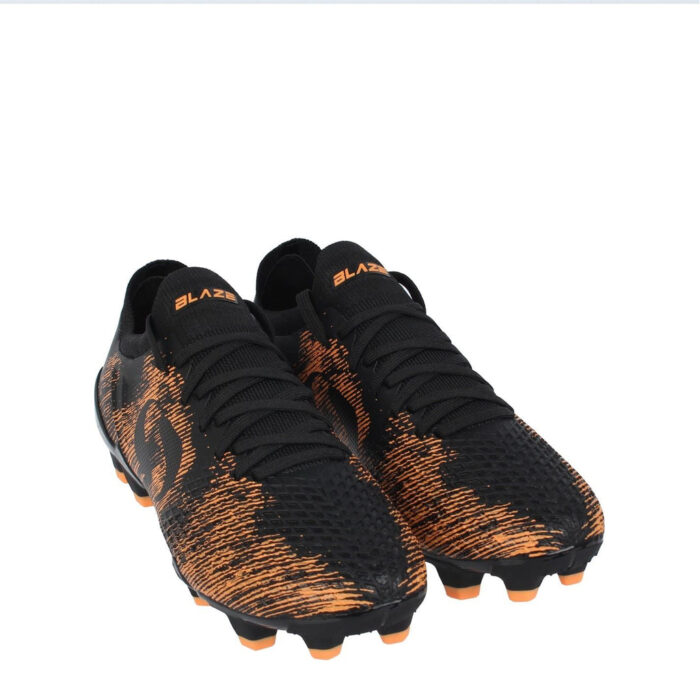 Sondico Blaze Junior Firm Ground Football Boots – Black/Orange – view 4