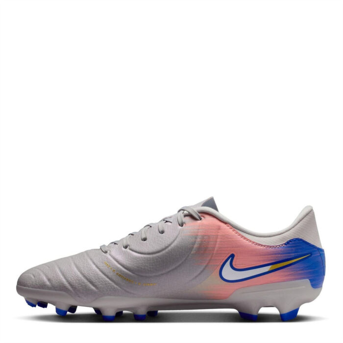 Nike Tiempo Legend 10 Firm Ground Football Boots – Grey/Blue - Image 2