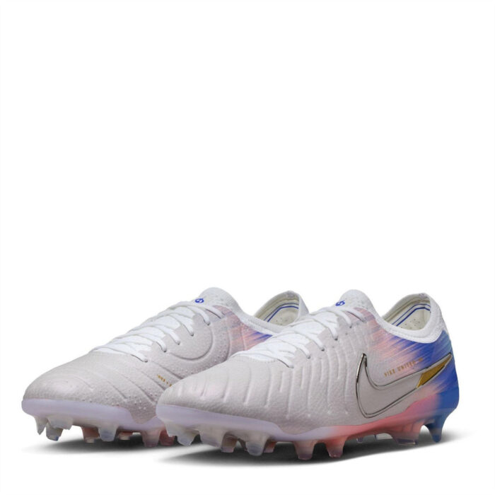 Nike Tiempo Legend 10 Firm Ground Football Boots – Grey/Blue - Image 4