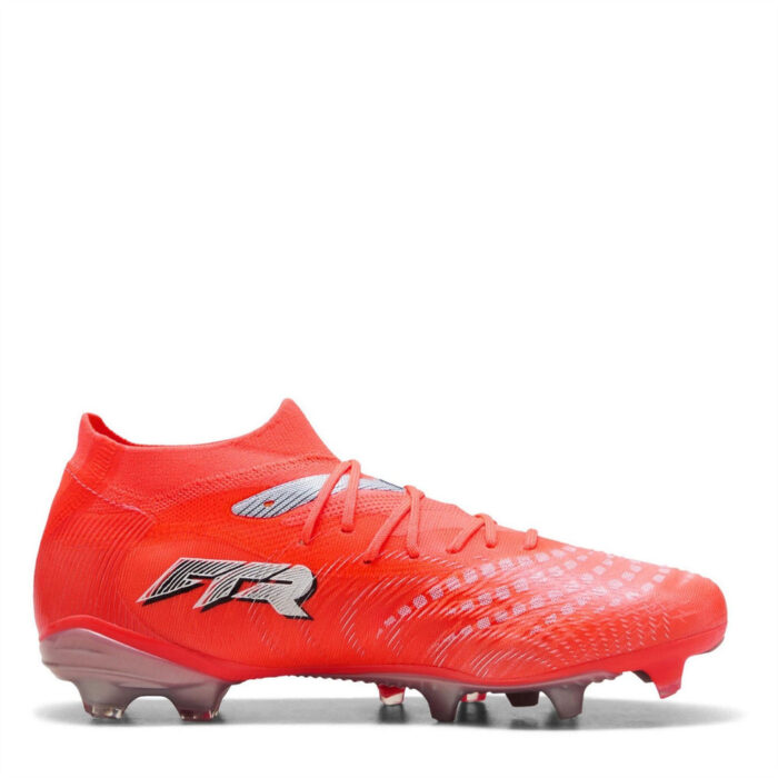 Puma Future 9 Firm Ground Football Boots – Red/Silver – view 4