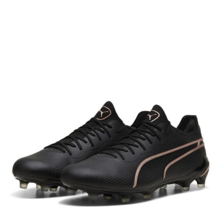 Puma King Firm Ground Football Boots – Black/Rose