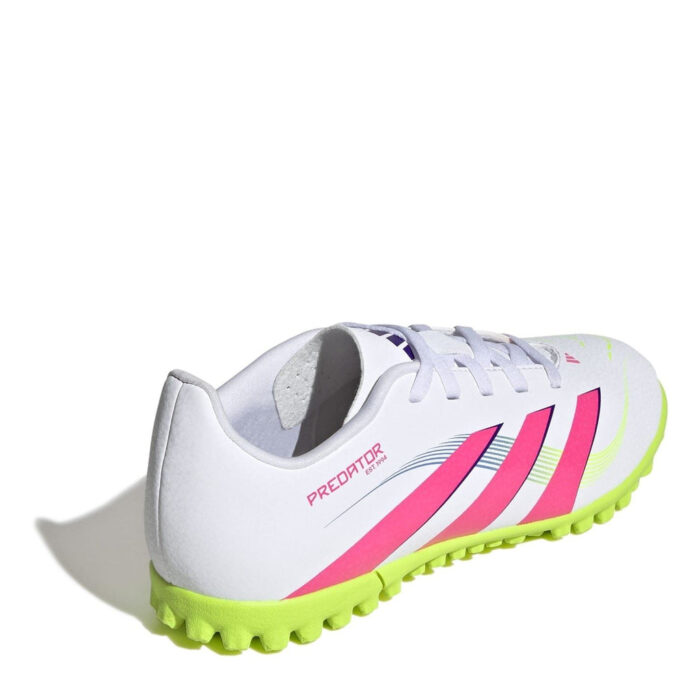 adidas Predator Junior Turf Football Boots – White/Pink - Image 4