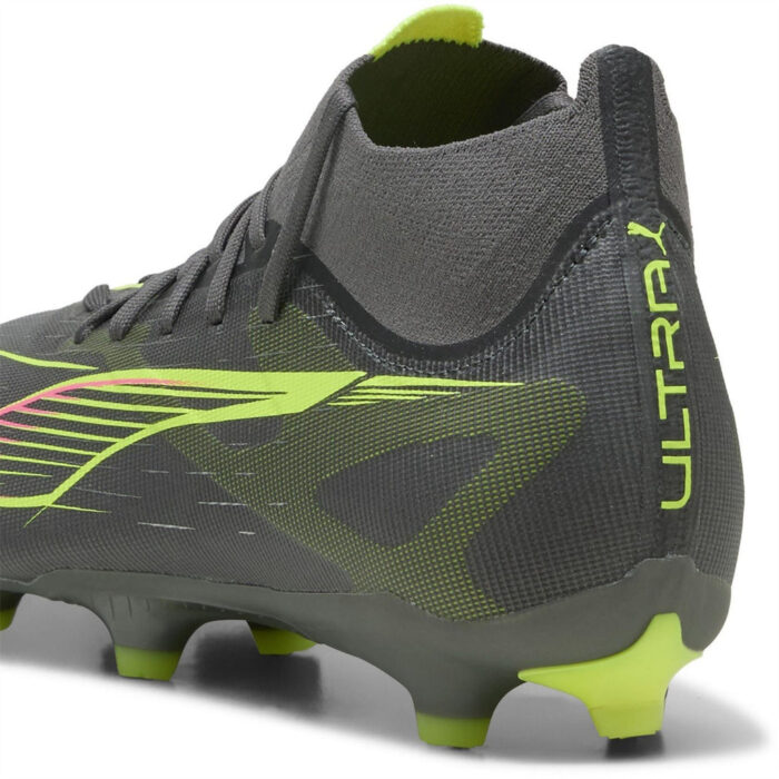 Puma Mens Ultra Firm Ground Football Boots – Silver/Yellow – view 5