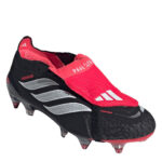 adidas Predator Soft Ground Football Boots – Black/Red – view 3