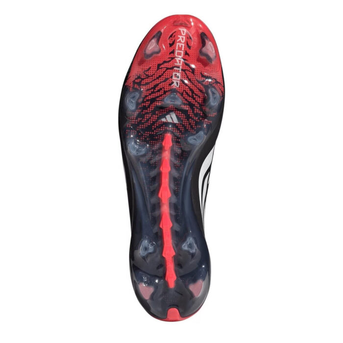 adidas Predator Firm Ground Football Boots – Black/Red – view 6