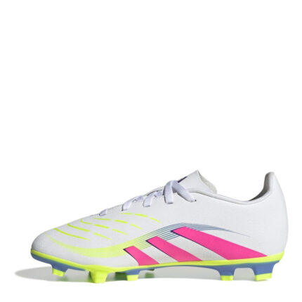 adidas Predator Junior Firm Ground Football Boots – White/Pink – view 2