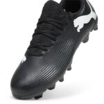 Puma Future 7 Junior Firm Ground Football Boots – Black/White - Image 6