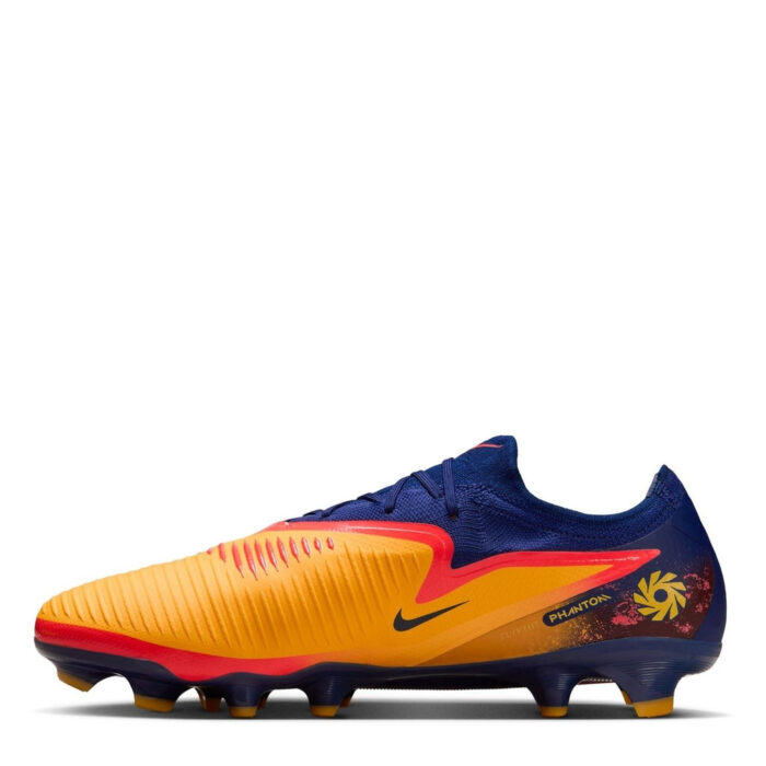 Nike Phantom 6 Low Firm Ground Football Boots – Orange/Volt – view 2