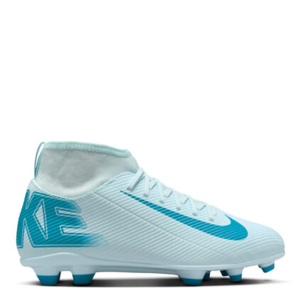 Nike Mercurial Superfly 10 Junior Firm Ground Football Boots – Blue/Baltic
