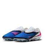 Nike Phantom 6 Low Firm Ground Football Boots – Blue/Wht/Pink – view 4