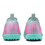 Nike Zoom Mercurial Vapor 16 Junior Turf Football Boots – Grey/Pink - Image 5