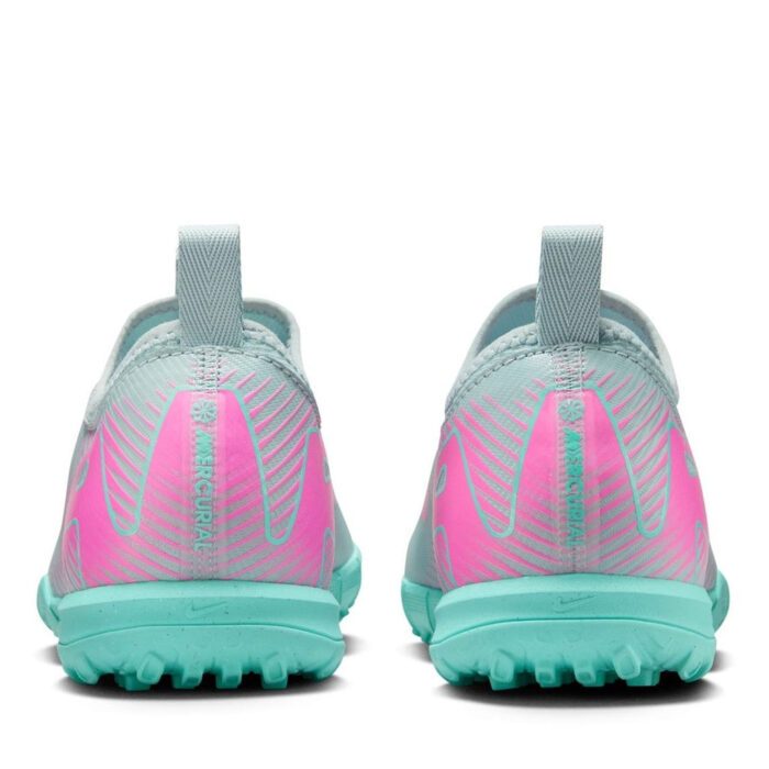 Nike Zoom Mercurial Vapor 16 Junior Turf Football Boots – Grey/Pink - Image 5