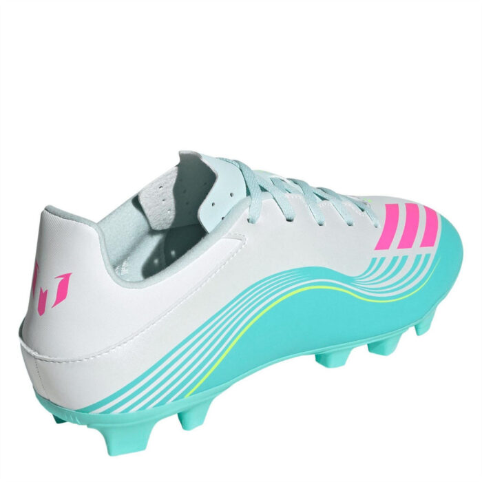 adidas F50 Messi Firm Ground Football Boots – Wht/Pink/Blue – view 4
