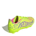 adidas Predator Junior Firm Ground Football Boots – Yellow/Pink - Image 4
