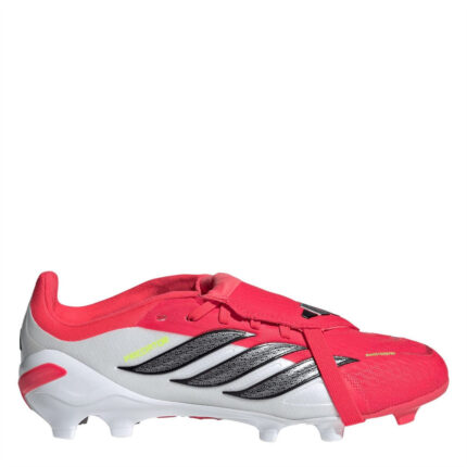 adidas Predator Junior Firm Ground Football Boots – Red/Blk/White
