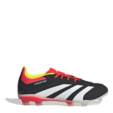 adidas Predator 24 Junior Firm Ground Football Boots – Black/White/Red