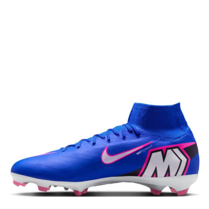 Nike Zoom Mercurial Superfly 10 Firm Ground Football Boots – Blue/Wht/Pink – view 2