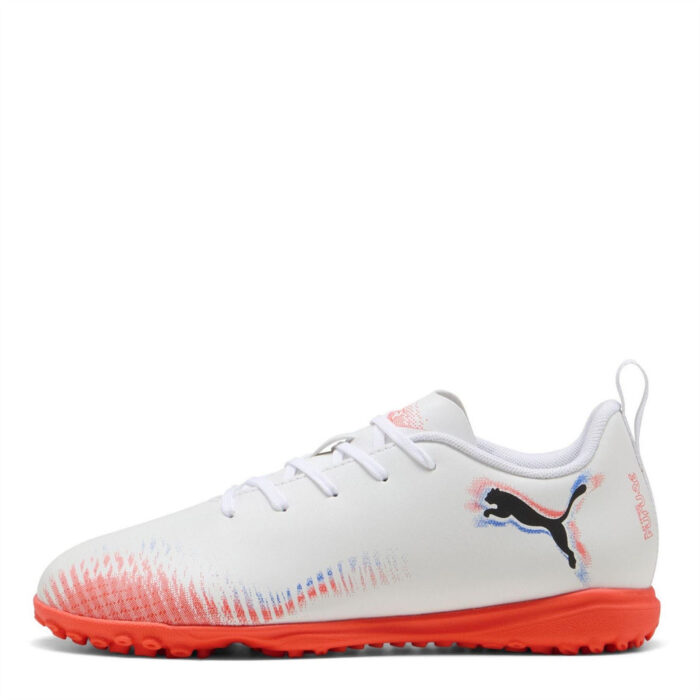 Puma Future 8 Junior Turf Football Boots – White/Black/Red – view 8