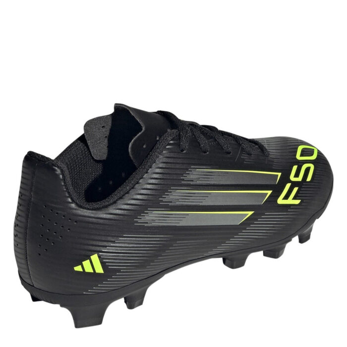 adidas F50 Messi Junior Firm Ground Football Boots – Black/Lemon – view 4