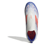 adidas F50 Junior Firm Ground Football Boots – White/Red/Blue – view 5