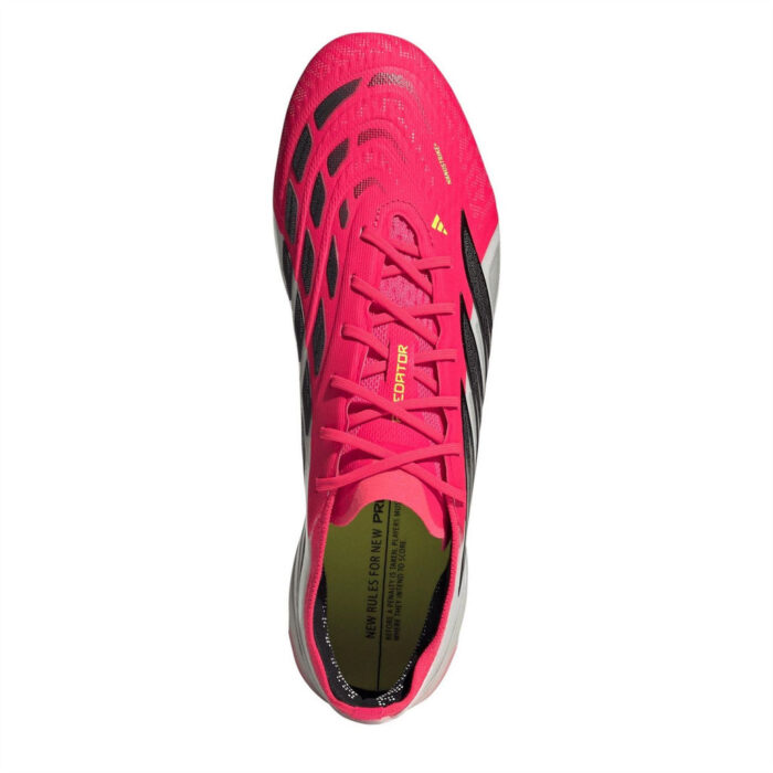 adidas Predator Firm Ground Football Boots – Red/Blk/White – view 6