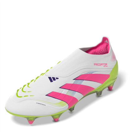 adidas Predator Soft Ground Football Boots – Wht/Pink/Lem – view 2