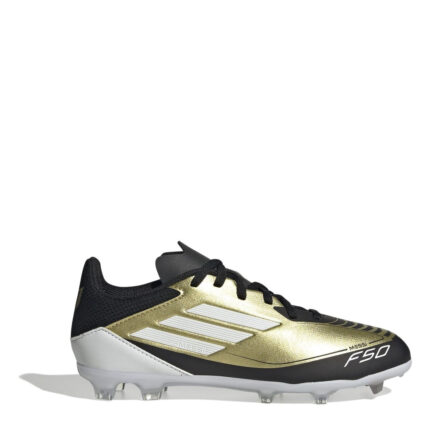 adidas F50 Junior Firm Ground Football Boots – Gold/Black