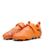 Puma Future 8 Junior Firm Ground Football Boots – Orange/Black
