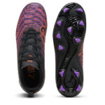 Puma Future 8 Junior Firm Ground Football Boots – Black/Purple – view 3