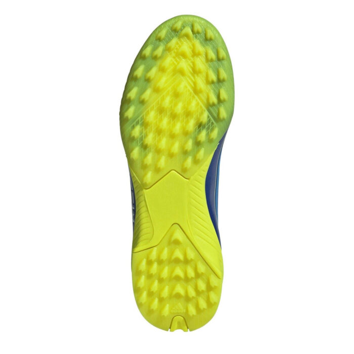 adidas F50 Messi Junior Turf Football Boots – Blue/Yellow – view 6