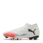 Puma Future 8 Firm Ground Football Boots – White/Black/Red - Image 2