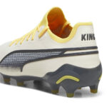 Puma Womens King Firm Ground Football Boots – White/Black – view 5