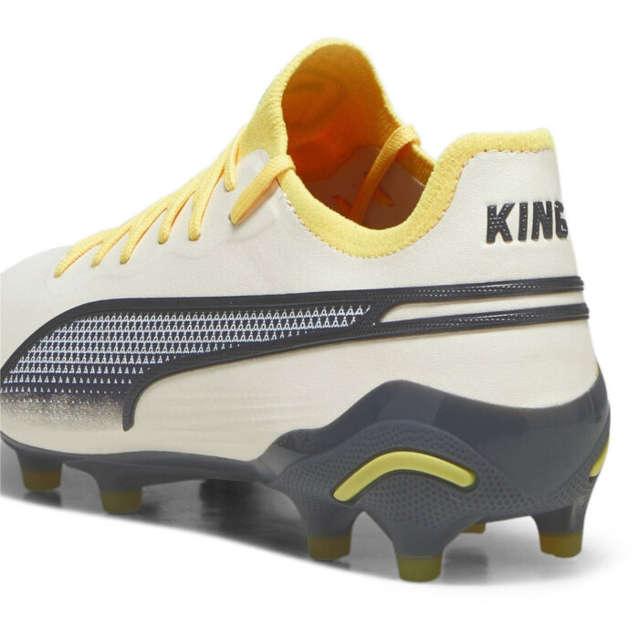 Puma Womens King Firm Ground Football Boots – White/Black – view 5