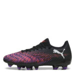 Puma Womens Future 8 Firm Ground Football Boots – Black/White/Red – view 2