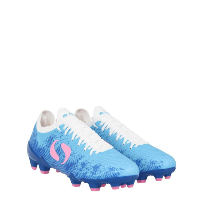 Sondico Blaze Junior Firm Ground Football Boots – Blue/Pink/White – view 4
